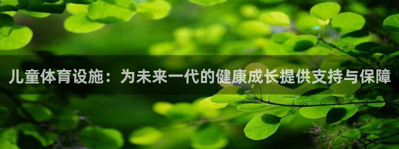 凯捷集团官网：儿童体育设施：为未来一代的健康成长提供支持与保