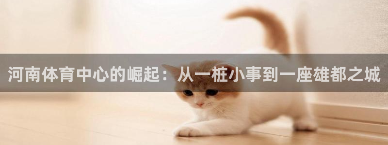 凯捷体育平台假的吗是真的吗：河南体育中心的崛起：从一桩小事到